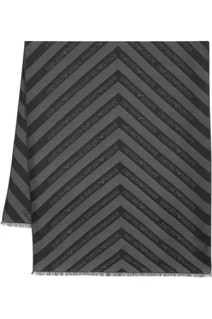 Emporio Armani Schal aus Chevron-Jacquard