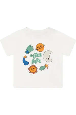 Stella McCartney T-Shirt mit Weltall-Print