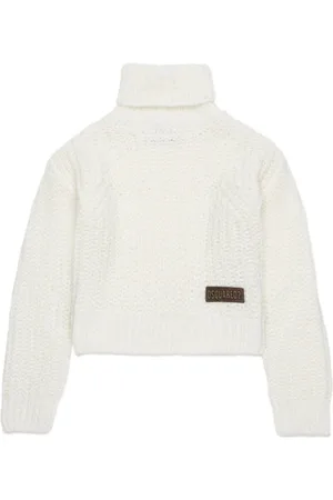 Dsquared2 Rollkragenpullover mit Logo-Patch