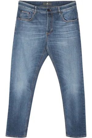 PT Torino Tapered-Jeans mit Logo-Patch