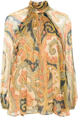 Etro Seidenbluse mit abstraktem Print