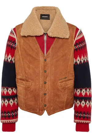 Dsquared2 Jacke mit gestrickten Ärmeln