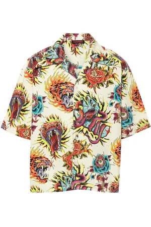 LU’U DAN Hemd mit Tattoo-Print