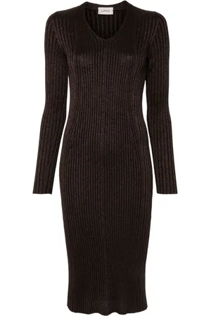 MRZ Midikleid aus geripptem Strick