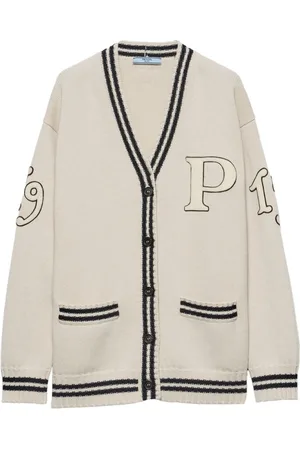 Prada Cardigan mit Logo-Patch