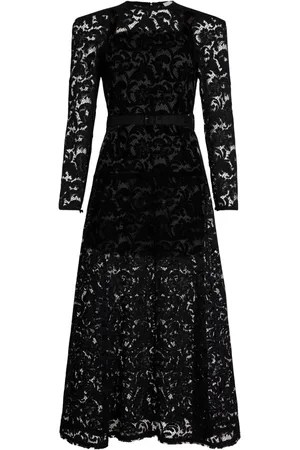 Patou Maxikleid aus Blumenspitze