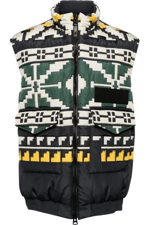 SACAI Gesteppte Weste mit Strickmuster