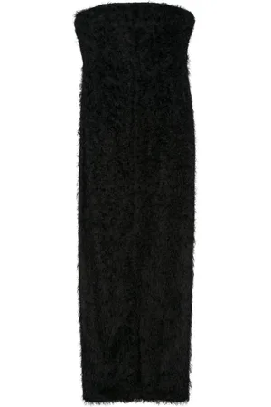 Totême Schulterfreies Fil-Coupé-Kleid