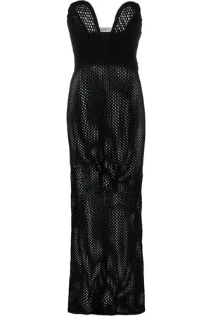 LANEUS Gestricktes Maxikleid