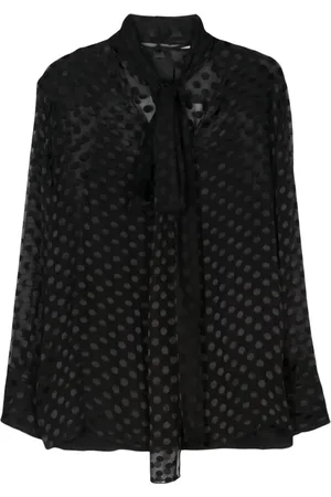 Givenchy Devoré-Bluse mit Polka Dots