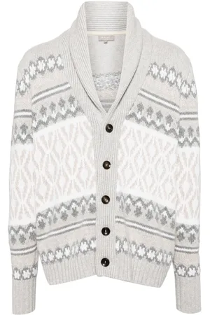 N.PEAL Jacquard Shawl Cardigan aus Kaschmir