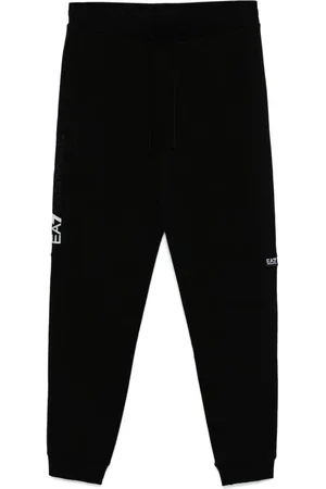 EA7 Jogginghose mit gummiertem Logo