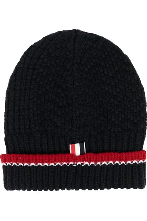 Thom Browne Gestrickte Merinomütze