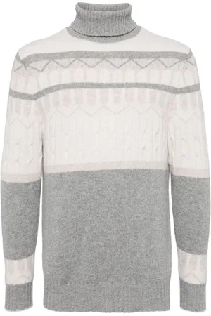 N.PEAL Kaschmirpullover mit Jacquard