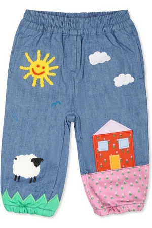 Stella McCartney Jeans mit Farmyard-Applikation