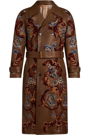 Etro Mantel mit Blumenstickerei