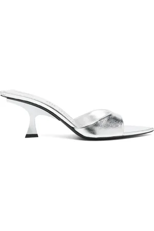 The Attico Sandalen im Metallic-Look 70mm