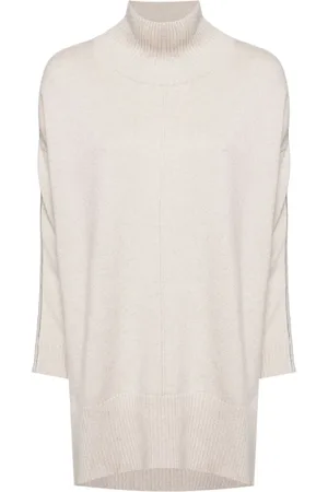 N.PEAL Pullover mit Stehkragen