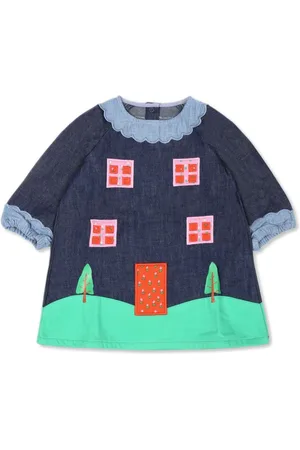 Stella McCartney Kleid aus Bio-Baumwolle mit Applikation