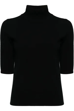 N.PEAL Kaschmirpullover mit Stehkragen