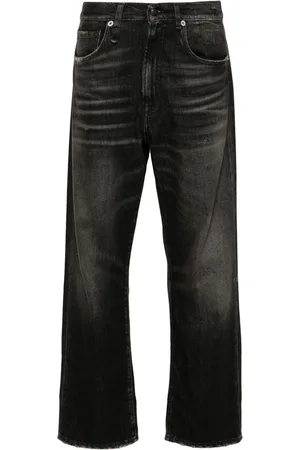 R13 Jeans mit Logo-Patch