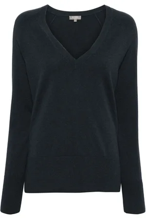 N.PEAL Kaschmirpullover mit V-Ausschnitt