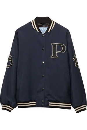 Prada Bomberjacke mit Buchstaben-Patch