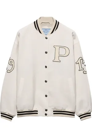 Prada Bomberjacke mit Buchstaben-Patch