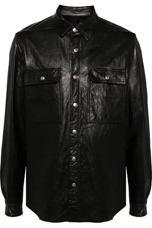 Rick Owens Hemdjacke aus Leder