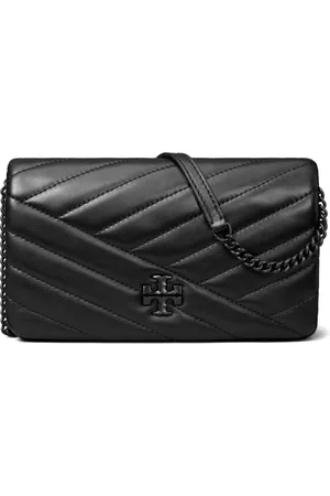 Tory Burch Beschichtetes Kira Chevron Powder Chain Portemonnaie