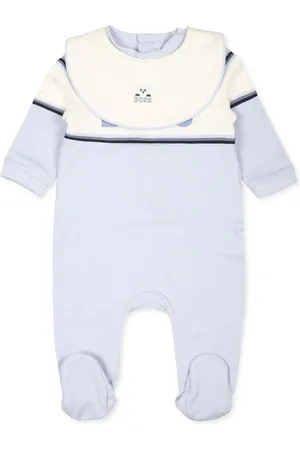 HUGO BOSS Strampler und Lätzchen mit Logo-Print