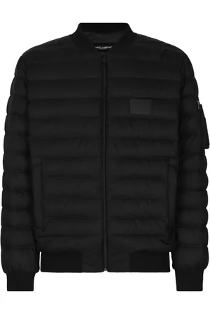 Dolce & Gabbana Gefütterte Jacke mit Logo-Applikation