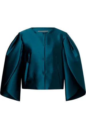 Alberta Ferretti Mikado-Jacke mit Blütenärmeln