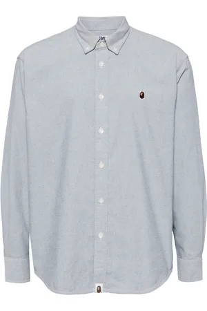 A Bathing Ape Hemd mit Logo-Stickerei