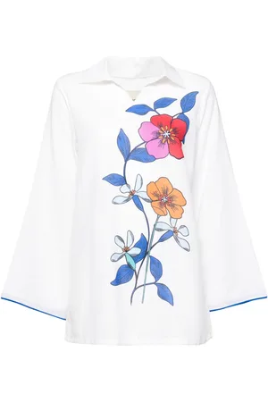 Bambah Hibiscus Tunika aus Leinen