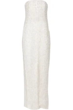 Totême Schulterfreies Fil-Coupé-Kleid