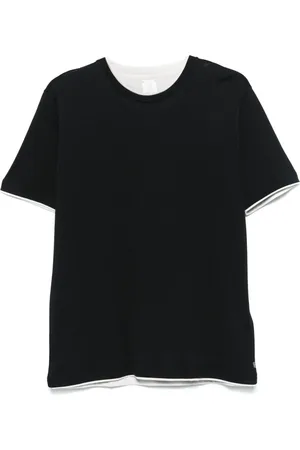ELEVENTY T-Shirt mit Kontrastrand