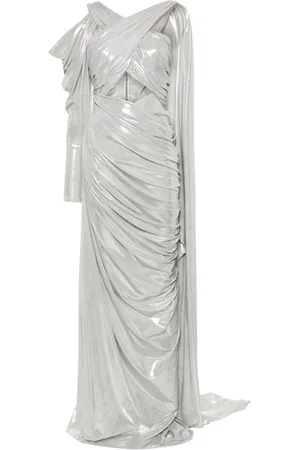 MITILIANE COUTURE Maxikleid im Metallic-Look