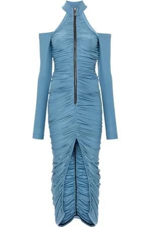 MITILIANE COUTURE Drapiertes Maxikleid