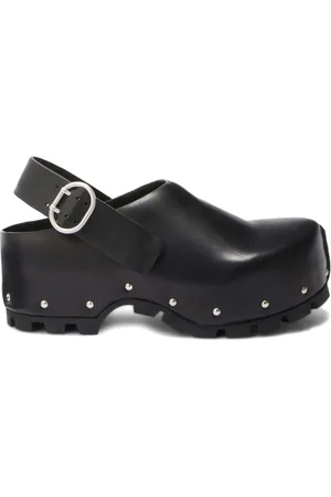 Jil Sander Leder-Clogs mit Nieten