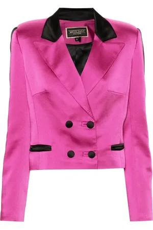 MITILIANE COUTURE Blazer mit Satinbesatz