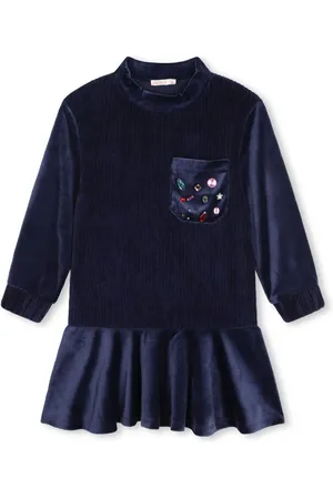 Billieblush Kleid aus Samt mit Nieten