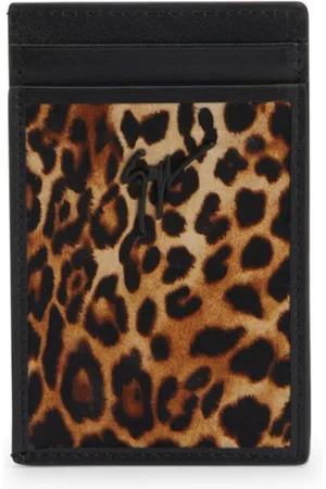 Giuseppe Zanotti Albert Kartenetui mit Leoparden-Print