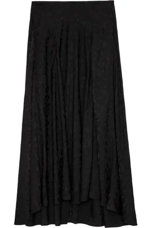 Zadig & Voltaire Jeanne Seidenrock mit Leopardenmuster