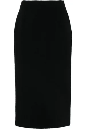 Alessandra Rich Bouclé-Midirock aus Tweed