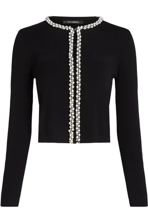 Karl Lagerfeld Essential Cardigan mit Perlen