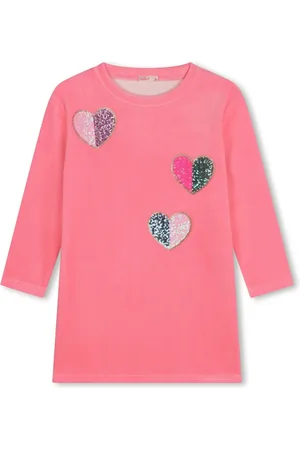Billieblush Kleid aus Samt mit Herz-Patches