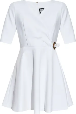 VERSACE Midikleid mit Logo-Schnalle