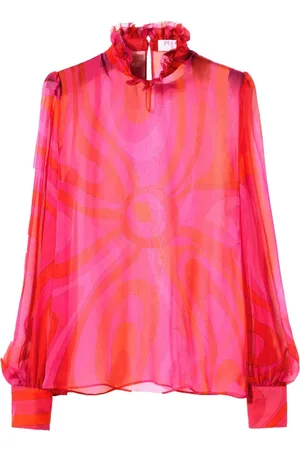 Puccini Bluse aus Seidenchiffon