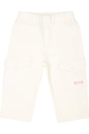 Msgm Hose mit Logo-Stickerei